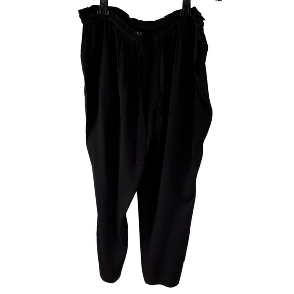 A.N.A. Women's Black Rayon Pants Size XXL Elastic Waist - Picture 1 of 12